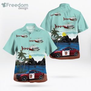 Minnesota State Patrol Dodge Chargers & Bell 407 Hawaiian Shirt