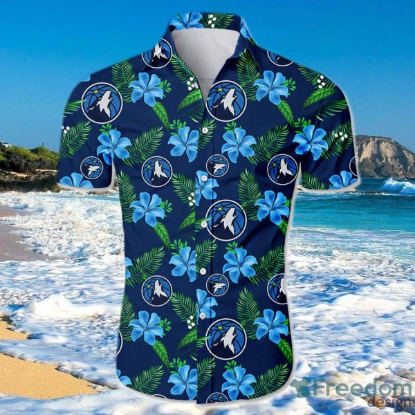 Minnesota Timberwolves Hawaiian Shirt For Men And Women Small Flowers