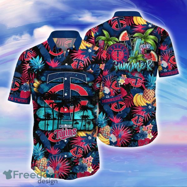 Minnesota Twins MLB Flower Hawaiian Shirt For Men Women Great Gift For Fans