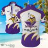 Minnesota Vikings Big Logo Hawaiian Summer Beach Shirt Full Print