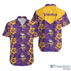 Minnesota Vikings Flowers Hawaiian Shirt Perfect Gift