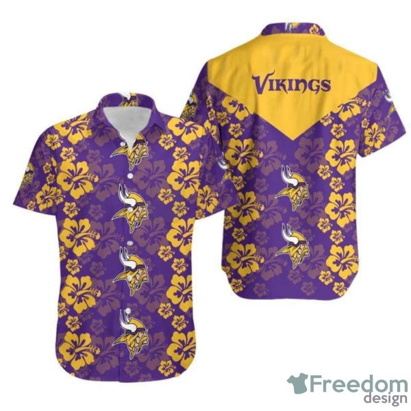 Minnesota Vikings Flowers Hawaiian Shirt Perfect Gift