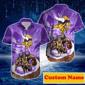 Minnesota Vikings NF Custom Name Hawaiian Shirt For Men And Women Immpressive Gift For True Fans