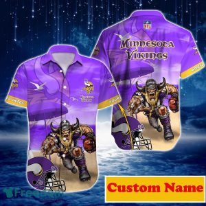 Minnesota Vikings NFL Custom Name Hawaiian Shirt For Men And Women Best Gift For Real Fans