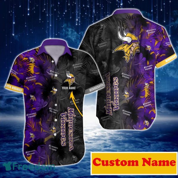 Minnesota Vikings NFL Custom Name Hawaiian Shirt For Men And Women Gift For Fans