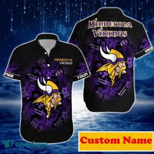 Minnesota Vikings NFL Custom Name Hawaiian Shirt For Men And Women Great Gift For Real Fans