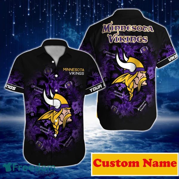 Minnesota Vikings NFL Custom Name Hawaiian Shirt For Men And Women Great Gift For Real Fans