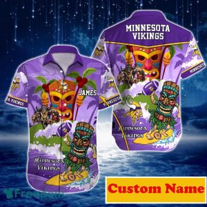 Minnesota Vikings NFL Custom Name Hawaiian Shirt For Men And Women Style Gift For Real Fans
