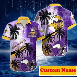 Minnesota Vikings NFL Custom Name Hawaiian Shirt For Men And Women Unique Gift For Real Fans