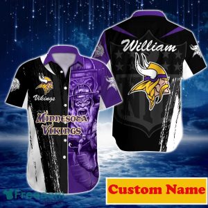 Minnesota Vikings NFL Custom Name Hawaiian Shirt For Men Women Best Gift For Real Fans