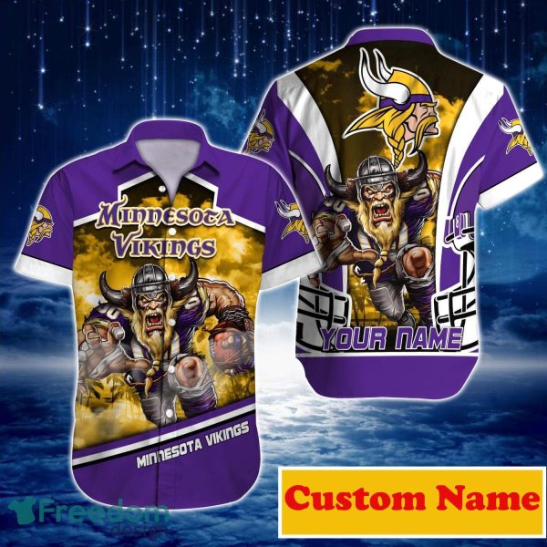 Minnesota Vikings NFL Custom Name Hawaiian Shirt For Men Women Great Gift For Real Fans