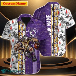 Minnesota Vikings NFL Custom Name Hawaiian Shirt For Men Women Impressive Gift For Fan