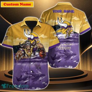 Minnesota Vikings NFL Custom Name Hawaiian Shirt For Men Women Special Gift For Real Fan