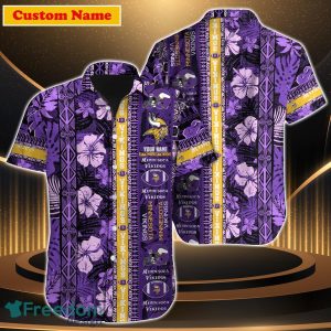 Minnesota Vikings NFL Custom Name Hawaiian Shirt For Men Women Style Gift For Fan
