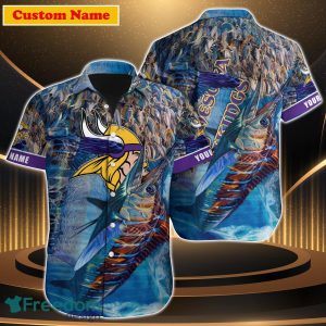 Minnesota Vikings NFL Custom Name Hawaiian Shirt For Men Women Style Gift For Real Fan