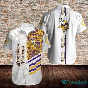 Minnesota Vikings White Hawaiian Shirt Summer Aloha Shirt For Men Women Perfect Gift