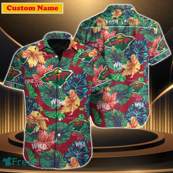 Minnesota Wild NHL Custom Name Hawaiian Shirt For Men Women Gift For Fan