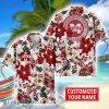 Mississippi State Bulldogs Aloha 3D Hawaiian Shirt Flower Sport Team Beach Shirt Custom Name