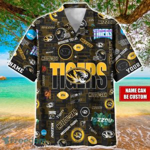 Missouri Tigers Logo Hawaiian Shirt For Fans Trending Beach Shirt Custom Name