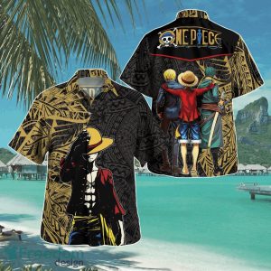 Monkey D Luffy One Piece Tribal Hawaii Shirt Aloha Shirt For Men Women