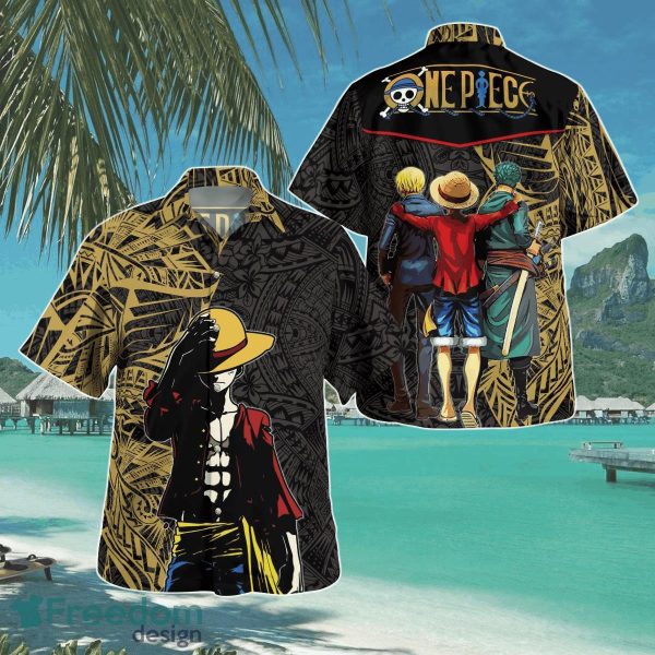 Monkey D Luffy One Piece Tribal Hawaii Shirt Aloha Shirt For Men Women