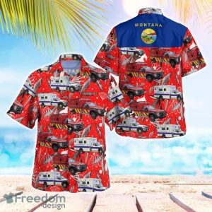 Montana Bigfork Fire Department Beach Shirt For Team