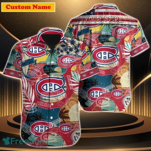 Montreal Canadiens NHL Custom Name Hawaiian Shirt For Men Women Special Gift For Fan