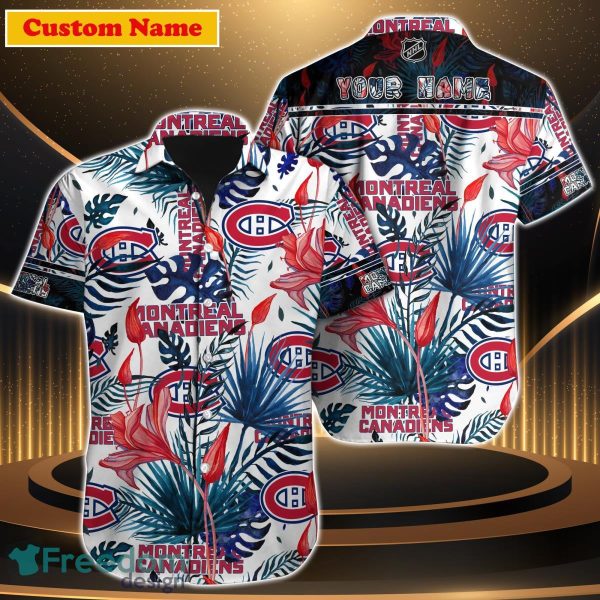 Montreal Canadiens NHL Custom Name Hawaiian Shirt Gift For Men Women