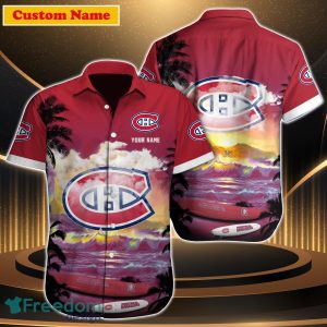 Montreal Canadiens NHL Custom Name Hawaiian Shirt Great Gift For Men Women Fans