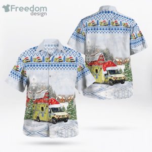 Montreal Quebec Canada Urgences Demers Paramedic Ems Ambulance Christmas Hawaiian Shirt