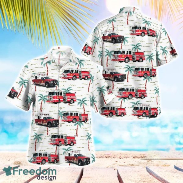 Morningside Volunteer Fire Dept. Beach Hawaiian Shirt Gift For Summer Holiday