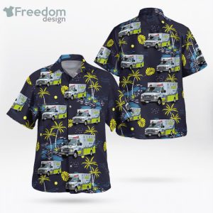 Muskoka Ems 5109 Ford E350 Demers Paramedic Ambulance Hawaiian Shirt
