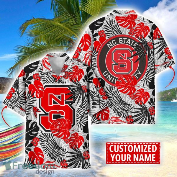 NC State Wolfpack Aloha Hawaiian Shirt Custom Name Summer Gift Holiday Team Shirt