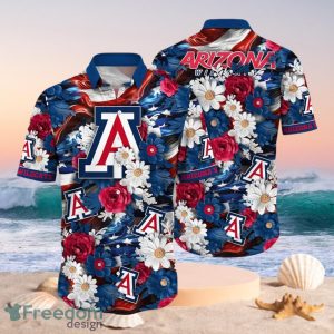 NCAA Arizona Wildcats Design Logo Gift For Fan Independence Day Hawaii Shirt Full Over Print