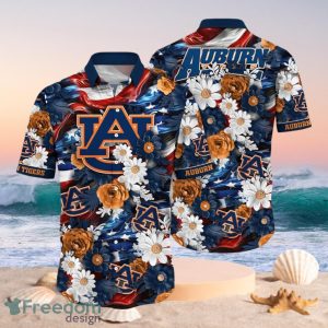 NCAA Auburn Tigers Design Logo Gift For Fan Independence Day Hawaii Shirt Full Over Print