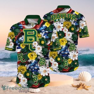 NCAA Baylor Bears Design Logo Gift For Fan Independence Day Hawaii Shirt Full Over Print