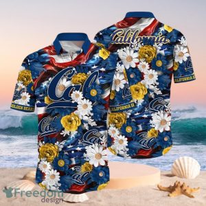 NCAA California Golden Bears Design Logo Gift For Fan Independence Day Hawaii Shirt Full Over Print