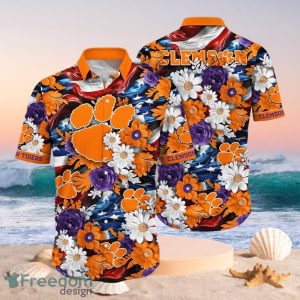 NCAA Clemson Tigers Design Logo Gift For Fan Independence Day Hawaii Shirt Full Over Print