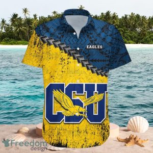 NCAA Coppin State Eagles Logo Design Yellow Shirt Hawaiian Shirt