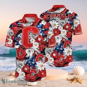 NCAA Cornell Big Red Design Logo Gift For Fan Independence Day Hawaii Shirt Full Over Print