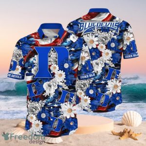 NCAA Duke Blue Devils Design Logo Gift For Fan Independence Day Hawaii Shirt Full Over Print