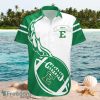 NCAA Eastern Michigan Eagles Logo Design Flame Ball White Green Shirt Hawaiian Shirt