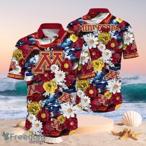NCAA Minnesota Golden Gophers Design Logo Gift For Fan Independence Day Hawaii Shirt Full Over Print