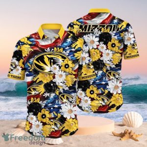 NCAA Missouri Tigers Design Logo Gift For Fan Independence Day Hawaii Shirt Full Over Print