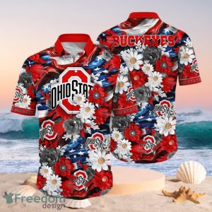 NCAA Ohio State Buckeyes Design Logo Gift For Fan Independence Day Hawaii Shirt Full Over Print