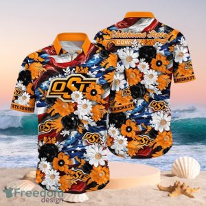 NCAA Oklahoma State Cowboys Design Logo Gift For Fan Independence Day Hawaii Shirt Full Over Print