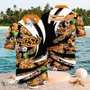 NCAA Oklahoma State Cowboys Logo Design Tropical Orange Shirt Hawaiian Shirt