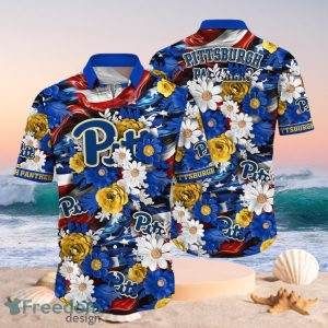 NCAA Pittsburgh Panthers Design Logo Gift For Fan Independence Day Hawaii Shirt Full Over Print
