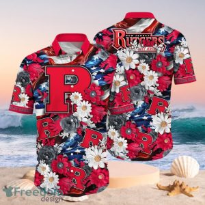 NCAA Rutgers Scarlet Knights Design Logo Gift For Fan Independence Day Hawaii Shirt Full Over Print