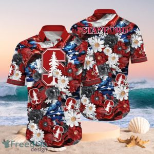 NCAA Stanford Cardinal Design Logo Gift For Fan Independence Day Hawaii Shirt Full Over Print